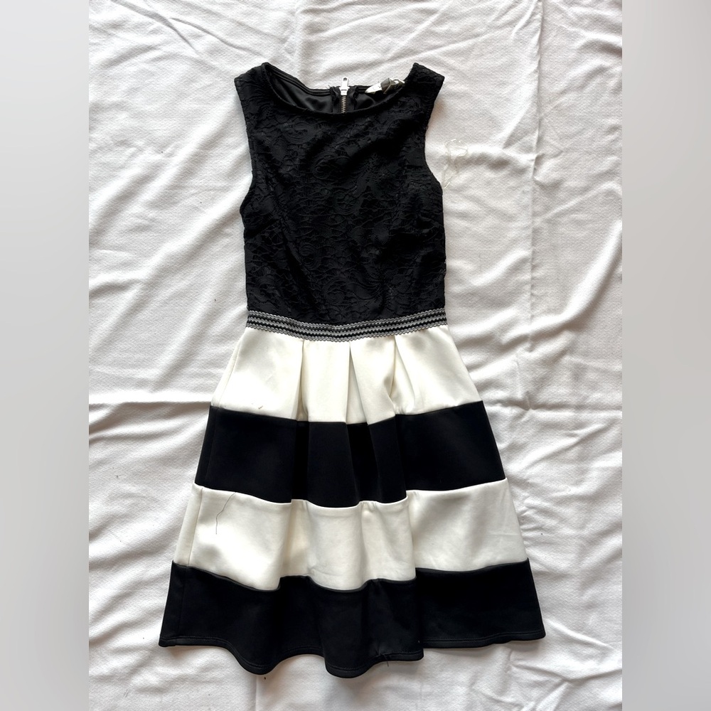 Black and white striped speechless dress